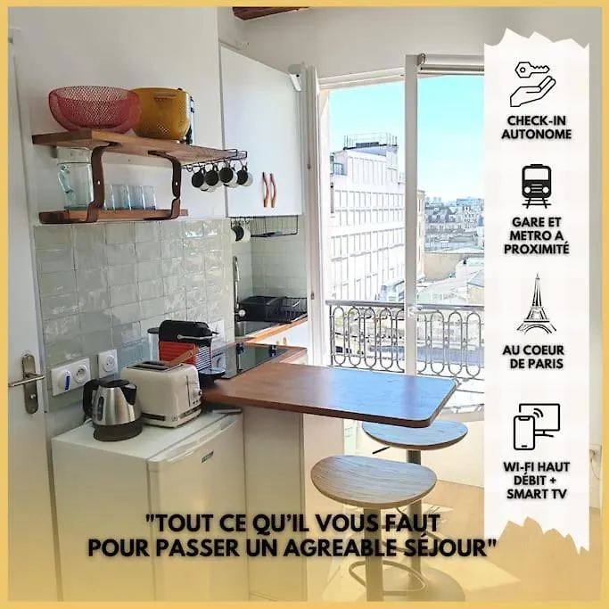 La Parisienne - Au Centre De - Lumineux - Vue Panoramique Apartment Paris